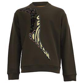 Sudadera con estampado gráfico Louis Vuitton en algodón olive Verde Verde oliva