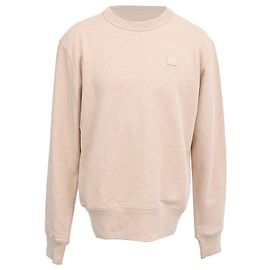 Sudadera Acne Studios Fairview Face en algodón beige Beige