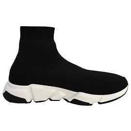Balenciaga Speed Trainer Schuhe aus schwarzem Polyester Schwarz