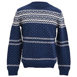 Apc Pull A.P.C. Nordic Design en laine bleu marine Bleu Marine