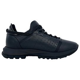 Baskets Givenchy Spectre perforées en cuir noir Noir