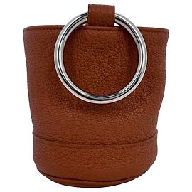 Borsa a secchiello Simon Miller Bonsai in pelle marrone Marrone Rosso