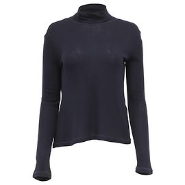Totême Rollkragenpullover aus Viskose in Navy Blue Blau Marineblau