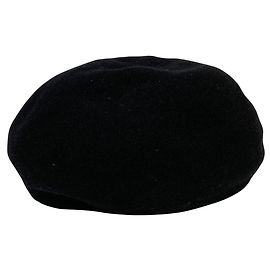 Autre Marque CA4LA Wool Felt Beret Black