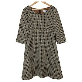 Autre Marque Jocomomola Tweed-Kleid Schwarz Mehrfarben
