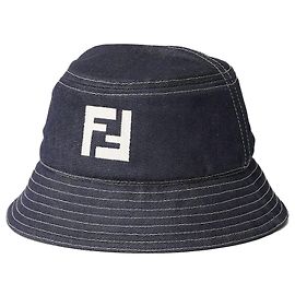 Fendi Denim Bucket Hat Blue