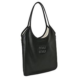 Miu Miu Ivy Ledertasche Regular Schwarz