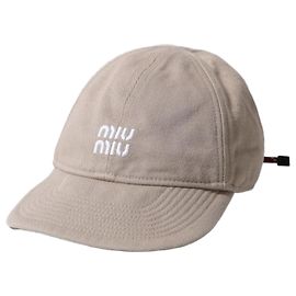 Miu Miu Denim Baseball Cap Brown