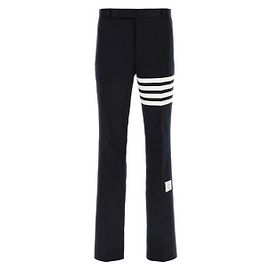 Thom Browne Pantalones Chino de Sarga de Algodón Azul