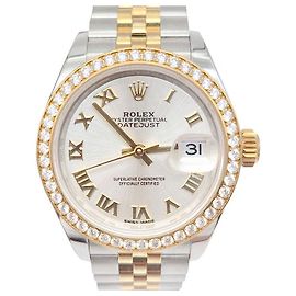 Rolex Orologio Datejust Combination Diamanti Argento