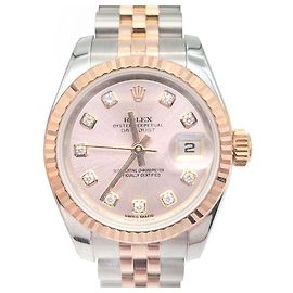 Rolex Orologio Datejust Combination Diamond Rosa