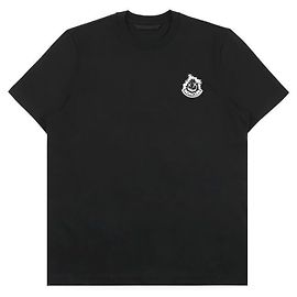 Moncler Men's Graphic Patch Cotton Short Sleeve T-shirt Black