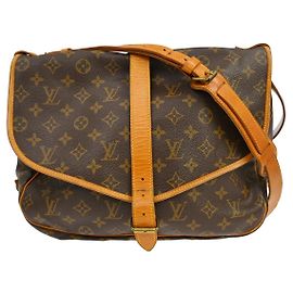 Louis Vuitton Saumur Monogram 35 Marron