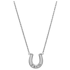 Tiffany & Co. Horseshoe Necklace Silvery
