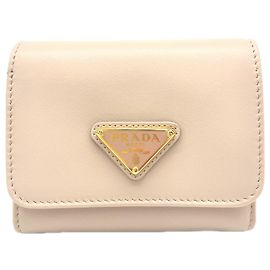 Prada Triangle Wallet Water Lily Pink