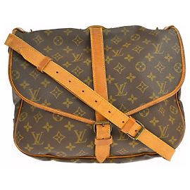 Louis Vuitton Saumur Monogram 35 Marron