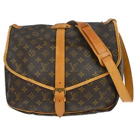 Louis Vuitton Saumur Monogram 35 Marrom