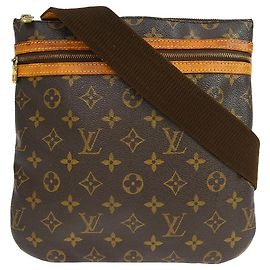 Louis Vuitton Bosphore Pochette Monogram Canvas Marrom