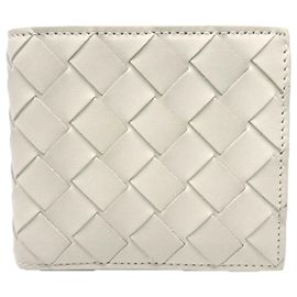 Cartera compacta Intrecciato Bottega Veneta Blanco