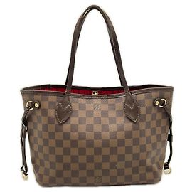 Bolsa Louis Vuitton Damier Neverfull PM Marrom Bege