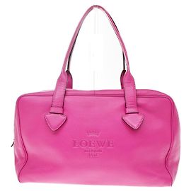 Loewe Heritage Boston Leather Medium Rosa