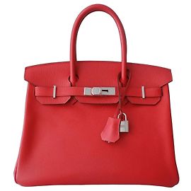 Hermès Borsa Hermes Birkin 30 Epsom Rosa Rosso