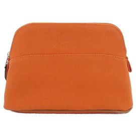 Hermès Hermes Bolide Mini Handbag Pouch Red Orange