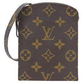 Louis Vuitton Monogram Pochette Secret M45484 Accessory Pouch Marrom