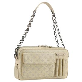 LOUIS VUITTON Monogram Shine McKenna Shoulder Bag Gold M92363 LV Auth 195998V Dourado