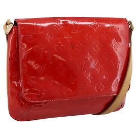 LOUIS VUITTON Monogram Vernis Thompson Street Bag Red Rouge M91094 Auth 197460 Rouge