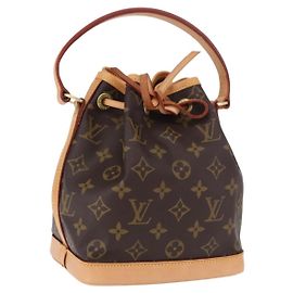 LOUIS VUITTON Bolsa de Ombro Monogram Noe BB M40817 LV Auth 196903SAV Monograma