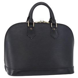 Sac à main LOUIS VUITTON Epi Alma Noir Black M52142 LV Auth 198348A Noir