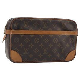 LOUIS VUITTON Monogram Compiegne 23 Clutch Bag M51847 LV Auth 197031 Monogram