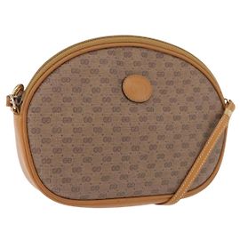 Borsa a tracolla GUCCI Micro GG Supreme PVC Beige Gold 007 084 0094 Auth 196603 Beige D'oro