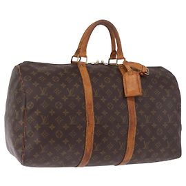 LOUIS VUITTON Monogram Keepall 50 Boston Bag M41426 LV Auth bs36575 Monogramme