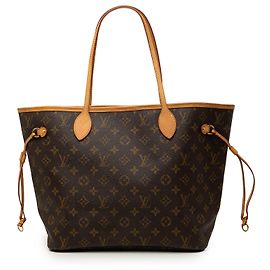 Sac cabas Louis Vuitton Monogram Neverfull MM Marron Marron