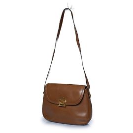 Gucci, mala vintage cognac com fecho GG Marrom