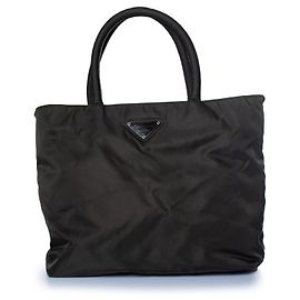 Prada, vintage nylon dark green mini handbag Green