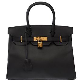 Hermès Borsa HERMES Birkin 30 in Pelle Nera - 103825 Nero