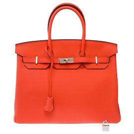 Hermès mala HERMES Birkin 35 em Couro Laranja - 103819 Laranja