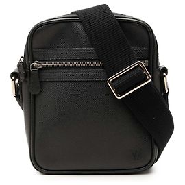 Bolsa Tiracolo Louis Vuitton Taiga Dimitri Preta Preto
