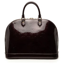 Louis Vuitton Monogram Vernis Alma GM Handtasche Lila Lila
