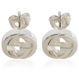 Gucci Sterling Silver Interlocking G Earrings Other