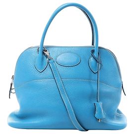 Hermès HERMES Bolide 31 Taurillon Clemence Sac à main 2Way en Blue I : 2005 Bleu
