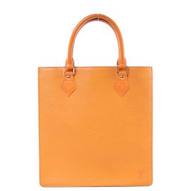 Louis Vuitton Sac Plat PM Epi Leather Handbag in Orange M5274H Orange