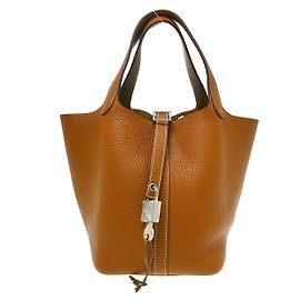 Hermès Hermes Picotin Clémence PM Marrom