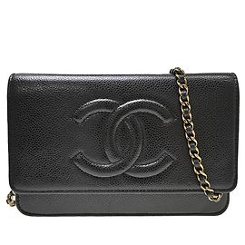 Chanel Wallet on Chain Caviar 19 Nero