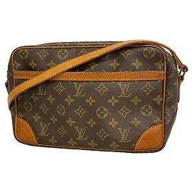 Borsa a tracolla Louis Vuitton Monogram Trocadero 27 Marrone