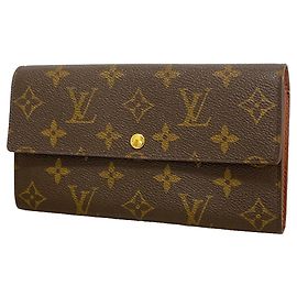 Portafoglio lungo Louis Vuitton marrone Marrone
