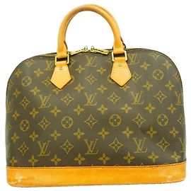 Sac à main Louis Vuitton Alma Monogram Marron